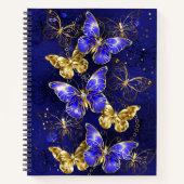 Carnet Composition avec papillons Sapphire (Devant)