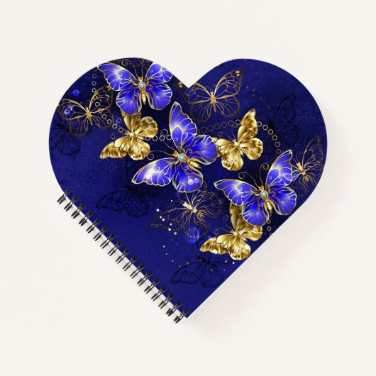 Carnet Composition avec papillons Sapphire (Devant)