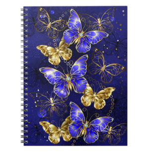 Carnet Composition avec papillons Sapphire