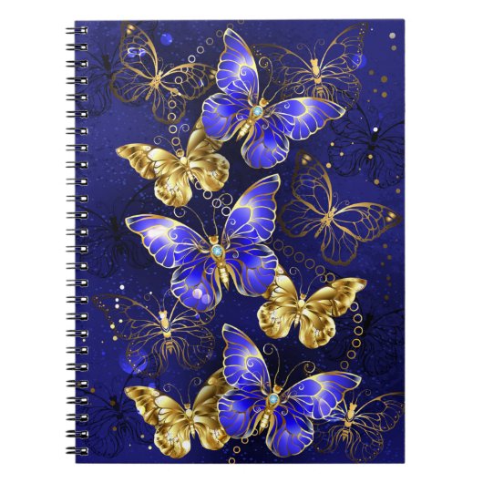 Carnet Composition avec papillons Sapphire (Devant)