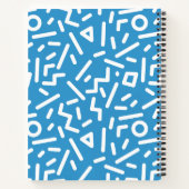 Carnet Composition Bleu et blanc BOHO Objet (Dos)