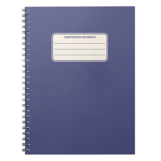 Carnet Composition de couleur unie classique vintage