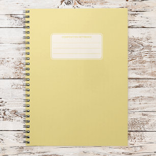 Carnet Composition de couleur unie classique vintage