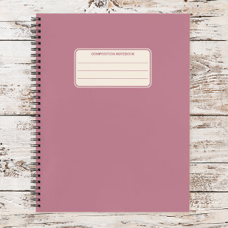 Carnet Composition de couleur unie classique vintage
