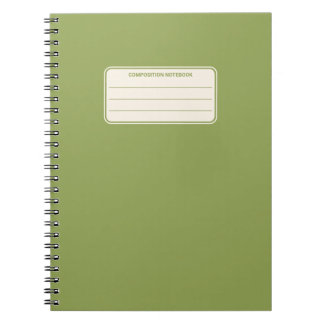 Carnet Composition de couleur unie classique vintage