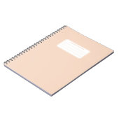 Carnet Composition de couleur unie pastel douce esthétiqu (Côté gauche)
