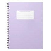 Carnet Composition de couleur unie pastel douce esthétiqu (Devant)