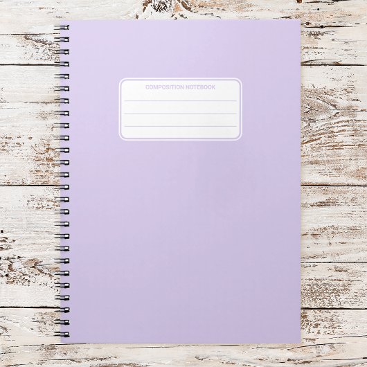 Carnet Composition de couleur unie pastel douce esthétiqu