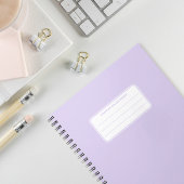 Carnet Composition de couleur unie pastel douce esthétiqu