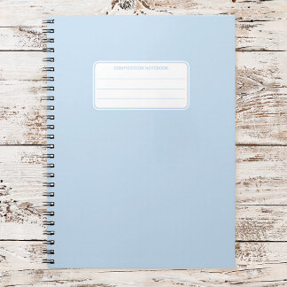 Carnet Composition de couleur unie pastel douce esthétiqu