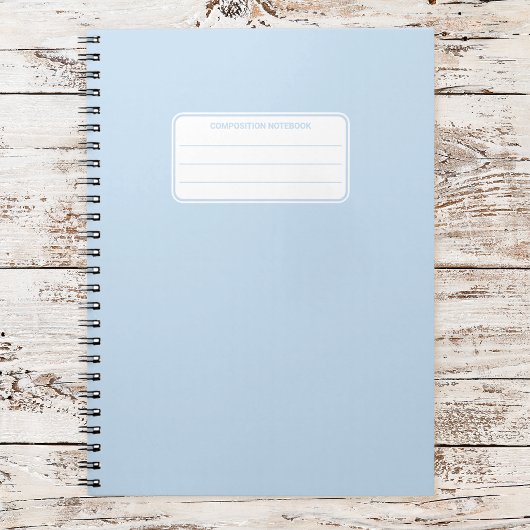 Carnet Composition de couleur unie pastel douce esthétiqu