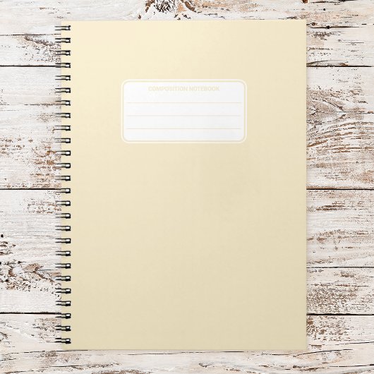 Carnet Composition de couleur unie pastel douce esthétiqu