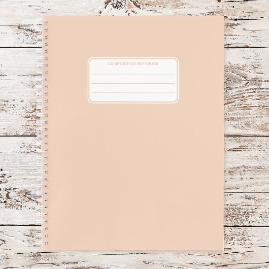 Carnet Composition de couleur unie pastel douce esthétiqu
