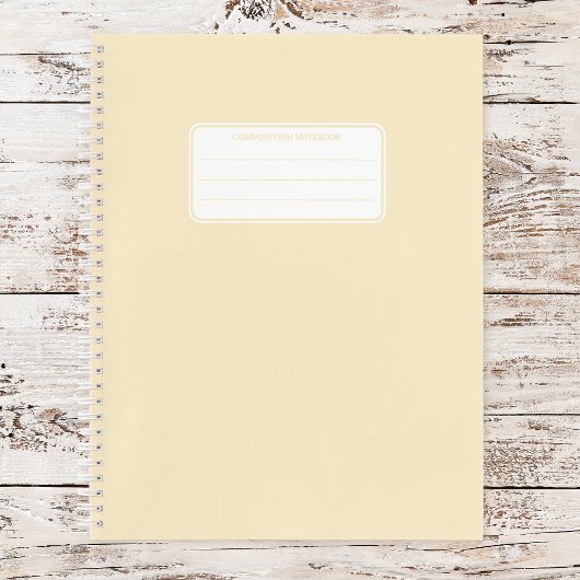Carnet Composition de couleur unie pastel douce esthétiqu