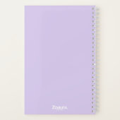 Carnet Composition de couleur unie pastel douce esthétiqu (Verso)