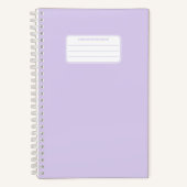 Carnet Composition de couleur unie pastel douce esthétiqu (Recto)