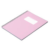 Carnet Composition de couleur unie pastel douce esthétiqu (Côté gauche)