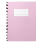 Carnet Composition de couleur unie pastel douce esthétiqu (Devant)