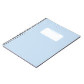 Carnet Composition de couleur unie pastel douce esthétiqu (Côté gauche)