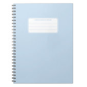 Carnet Composition de couleur unie pastel douce esthétiqu (Devant)