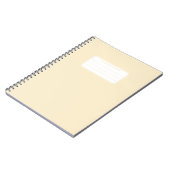 Carnet Composition de couleur unie pastel douce esthétiqu (Côté gauche)
