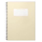 Carnet Composition de couleur unie pastel douce esthétiqu (Devant)
