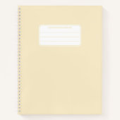 Carnet Composition de couleur unie pastel douce esthétiqu (Devant)