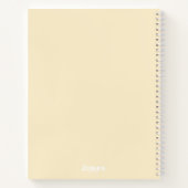 Carnet Composition de couleur unie pastel douce esthétiqu (Dos)