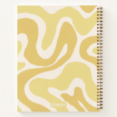Carnet Composition de motif de tourbillon liquide ondulé  (Dos)