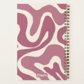 Carnet Composition de motif liquide tourbillonnant ondulé (Verso)