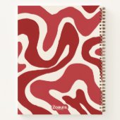 Carnet Composition de motif ondulé liquide tourbillonnant (Dos)