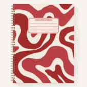 Carnet Composition de motif ondulé liquide tourbillonnant (Devant)