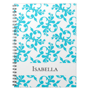 Carnet Composition de nom personnalisé avec motif abstrai