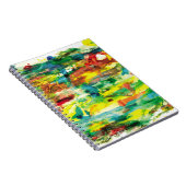 Carnet Composition de peinture à l'huile à main abstraite (Côté Droit)