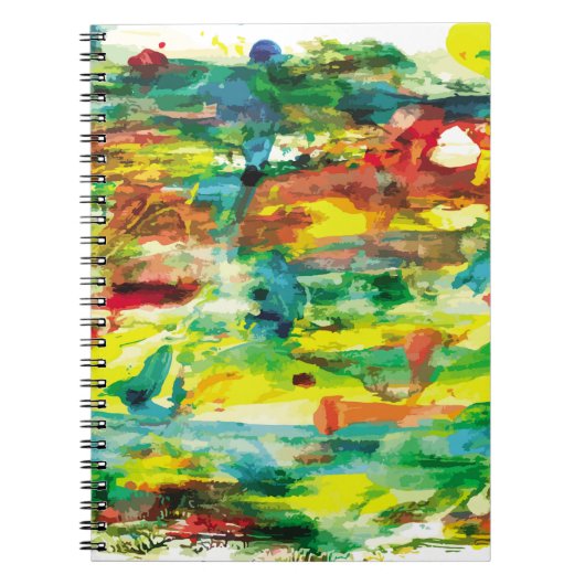 Carnet Composition de peinture à l'huile à main abstraite (Devant)