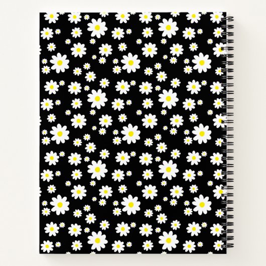 Carnet Composition d'impression noir et blanc (Dos)