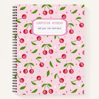 Carnet Composition du Motif cerise Disco Ball