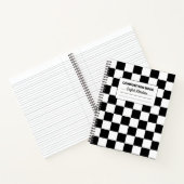 Carnet Composition en damier noir et blanc (Intérieur)