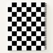 Carnet Composition en damier noir et blanc (Dos)