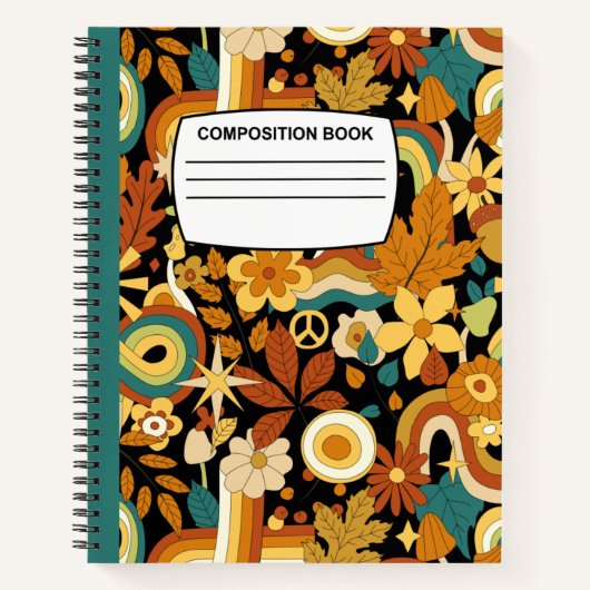 Carnet Composition en spirale des champignons régis par l (Devant)