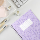 Carnet Composition esthétique de marbre pastel doux