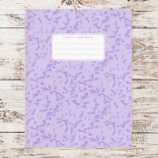 Carnet Composition esthétique de marbre pastel doux