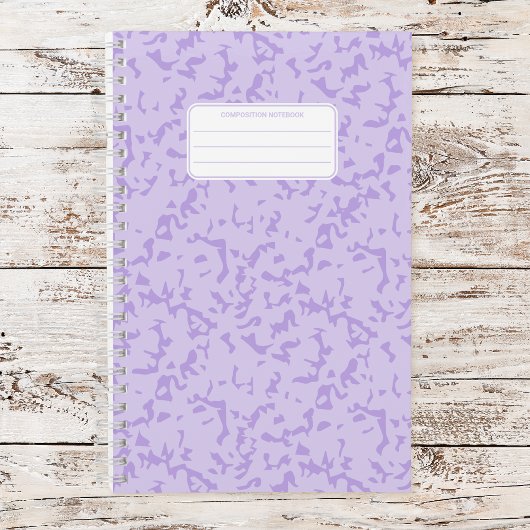 Carnet Composition esthétique de marbre pastel doux