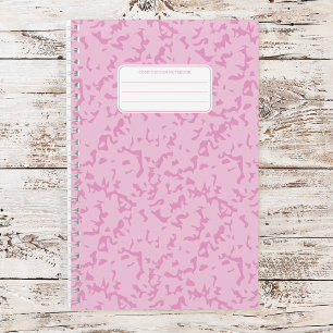 Carnet Composition esthétique de marbre pastel doux
