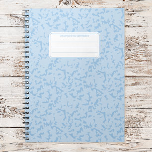 Carnet Composition esthétique de marbre pastel doux