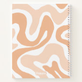 Carnet Composition esthétique liquide ondulée pastel tour (Dos)