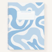 Carnet Composition esthétique pastel liquide ondulée en s (Devant)