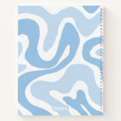 Carnet Composition esthétique pastel liquide ondulée en s (Dos)