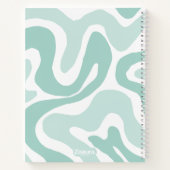 Carnet Composition esthétique pastel liquide ondulée en s (Dos)