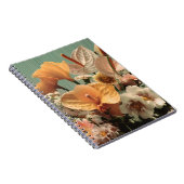 Carnet Composition florale d'anthurium et de fleurs tropi (Côté Droit)